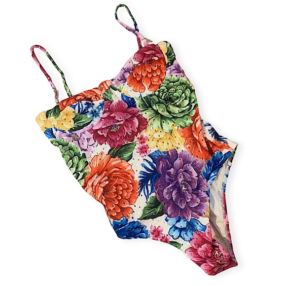 NWT Farm Rio | Rainbow Chita One Piece Bathing-suit - Picture 3 of 5